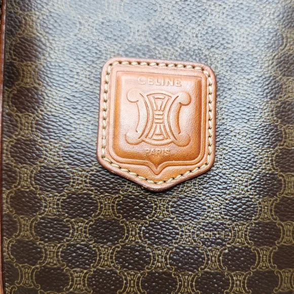 Céline CELINE vintage Macadam bucket bag Triomphe logo Brown - Picture 3 of 9